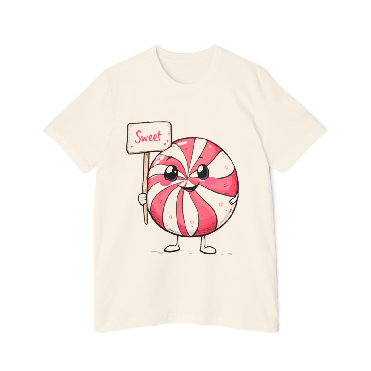 Color: Natural | Peppermint Orb Cartoon T-Shirt