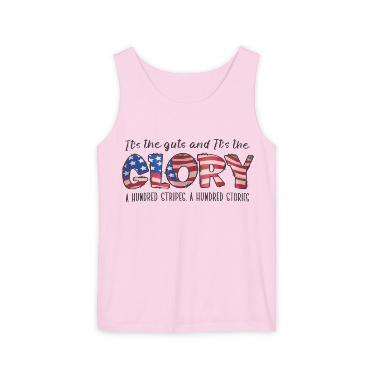 Color: Blossom | Size: S | Product: Photorealistic Patriotic Wave Tanktop | Category: Unisex