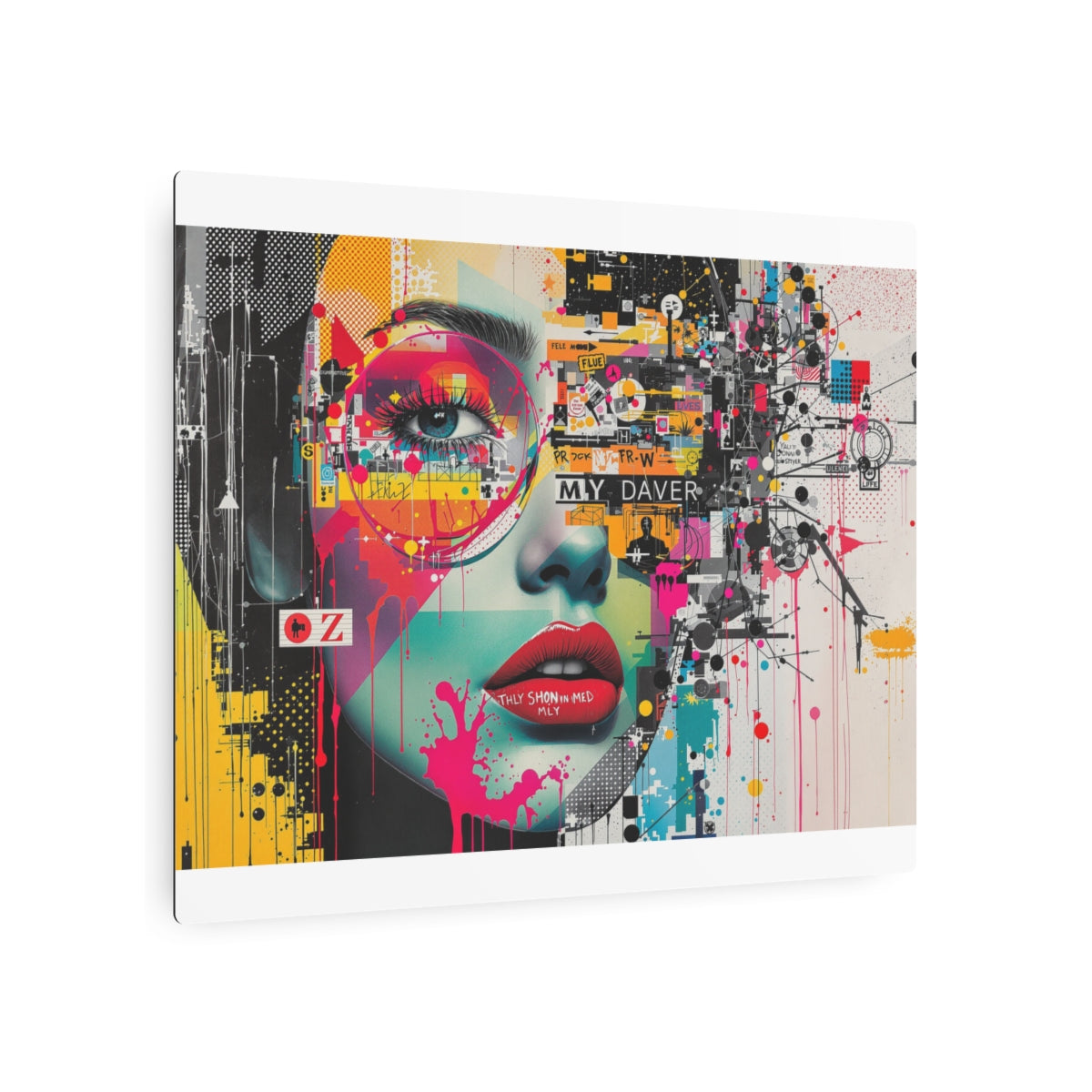 Size: 20" x 16" (Horizontal) | Product: Photorealistic Pop-Art Fusion Art Sign | Category: Unisex