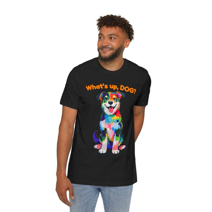 Color: Solid Black Blend | Size: XS | Product: Playful Canine Artistic T-Shirt | Category: Unisex