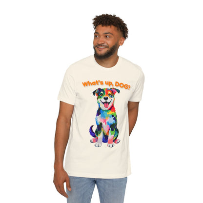 Color: Natural | Size: XS | Product: Playful Canine Artistic T-Shirt | Category: Unisex