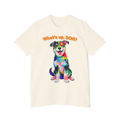 Color: Natural | Size: XS | Product: Playful Canine Artistic T-Shirt | Category: Unisex