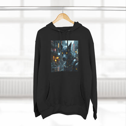 Color: Black | Size: S | Product: Playful Dog Artistic Hoodie | Category: Unisex