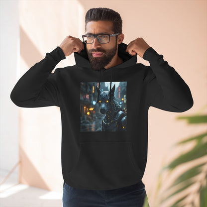Color: Black | Size: S | Product: Playful Dog Artistic Hoodie | Category: Unisex