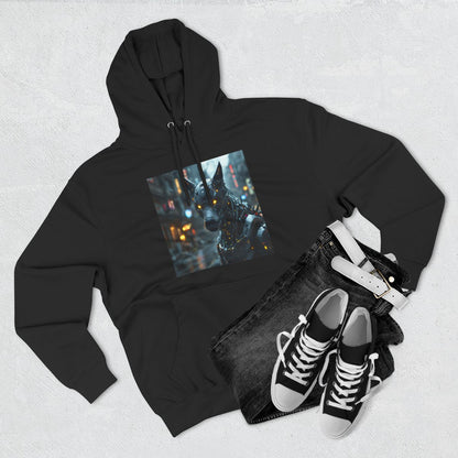 Color: Black | Size: S | Product: Playful Dog Artistic Hoodie | Category: Unisex