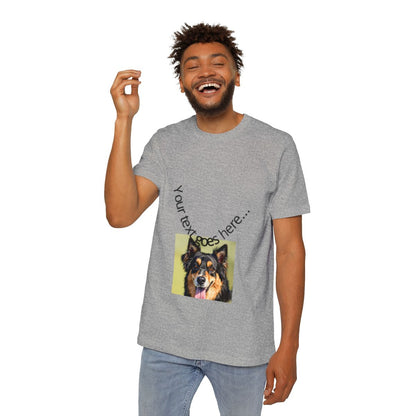 Color: Athletic Heather | Size: XS | Product: Realistic Dog Illustration T-Shirt | Category: Unisex