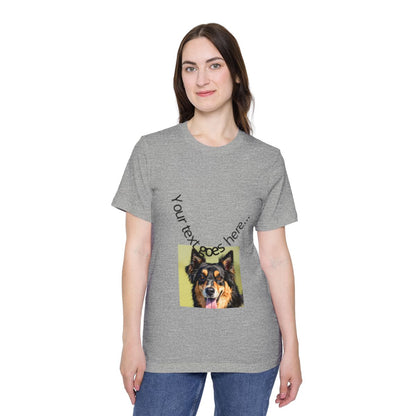 Color: Athletic Heather | Size: XS | Product: Realistic Dog Illustration T-Shirt | Category: Unisex