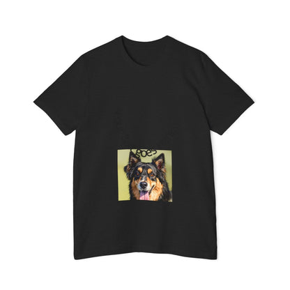 Color: Solid Black Blend | Size: XS | Product: Realistic Dog Illustration T-Shirt | Category: Unisex