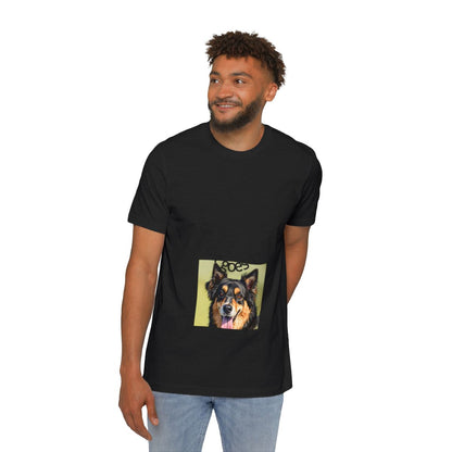 Color: Solid Black Blend | Size: XS | Product: Realistic Dog Illustration T-Shirt | Category: Unisex