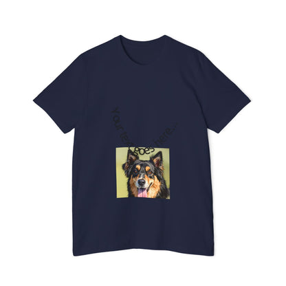 Color: Navy | Size: XS | Product: Realistic Dog Illustration T-Shirt | Category: Unisex