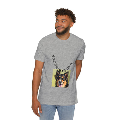 Color: Athletic Heather | Size: XS | Product: Realistic Dog Illustration T-Shirt | Category: Unisex