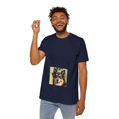 Color: Navy | Size: XS | Product: Realistic Dog Illustration T-Shirt | Category: Unisex