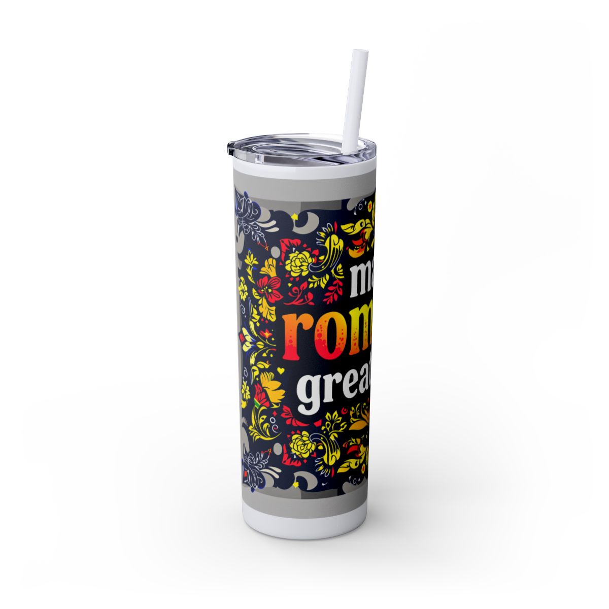 Color: Glitter Iceberg | Size: 20oz | Product: Romanian Pride Statement Tumbler | Category: Unisex