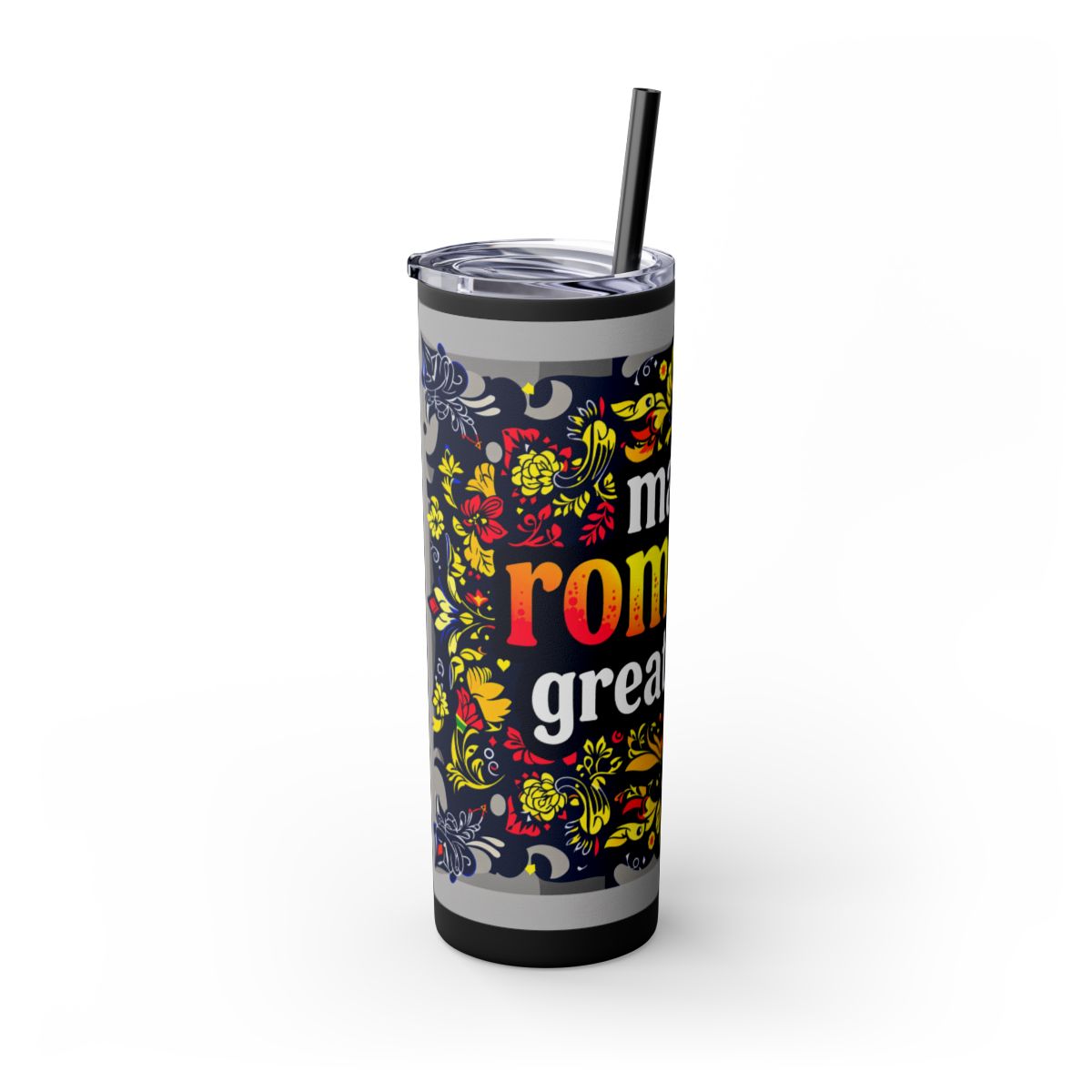 Color: Black | Size: 20oz | Product: Romanian Pride Statement Tumbler | Category: Unisex