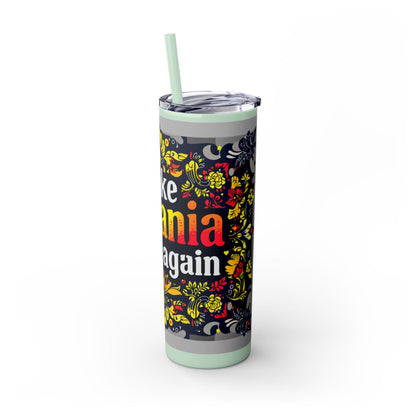 Color: Seafoam | Size: 20oz | Product: Romanian Pride Statement Tumbler | Category: Unisex