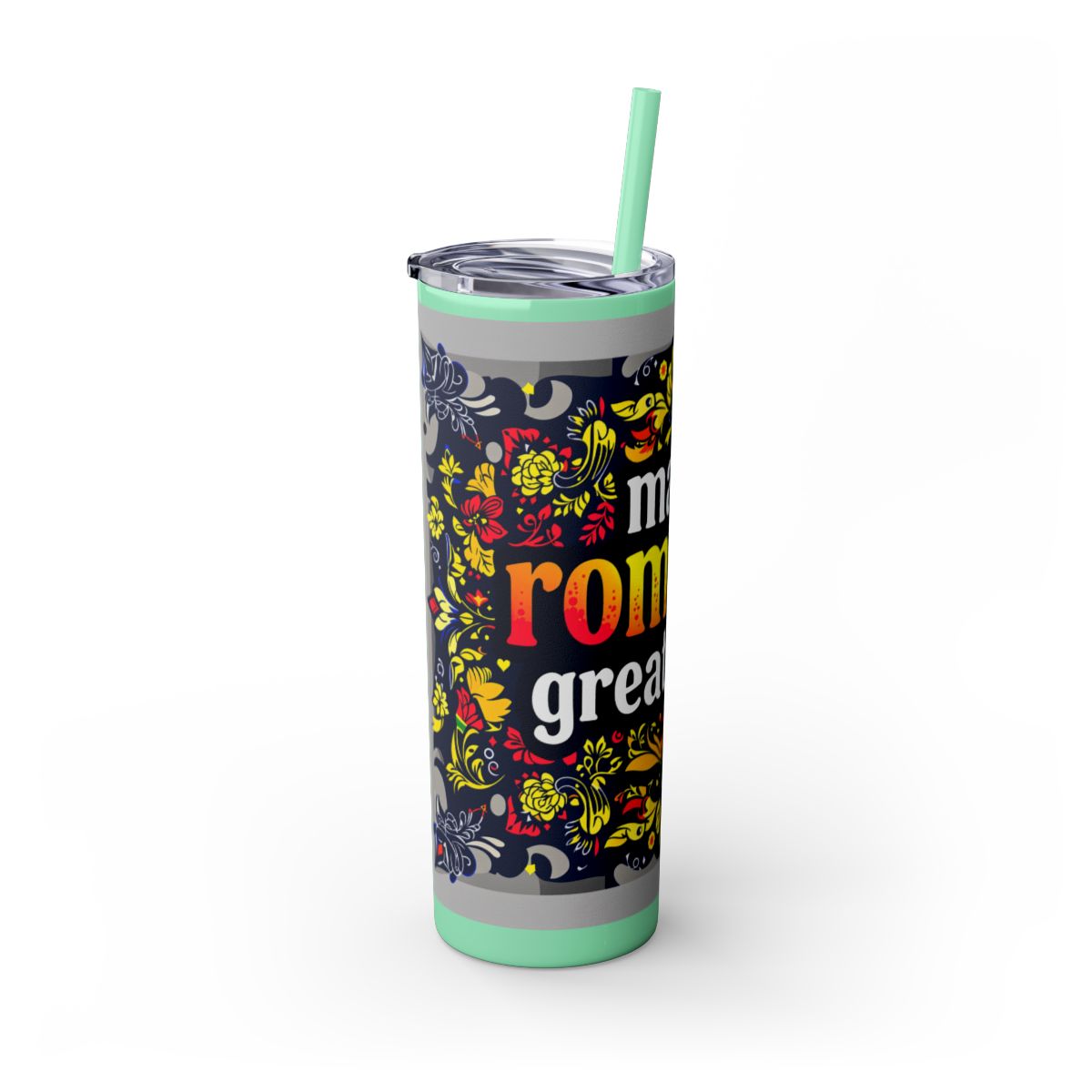 Color: Mint | Size: 20oz | Product: Romanian Pride Statement Tumbler | Category: Unisex