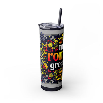 Color: Midnight | Size: 20oz | Product: Romanian Pride Statement Tumbler | Category: Unisex