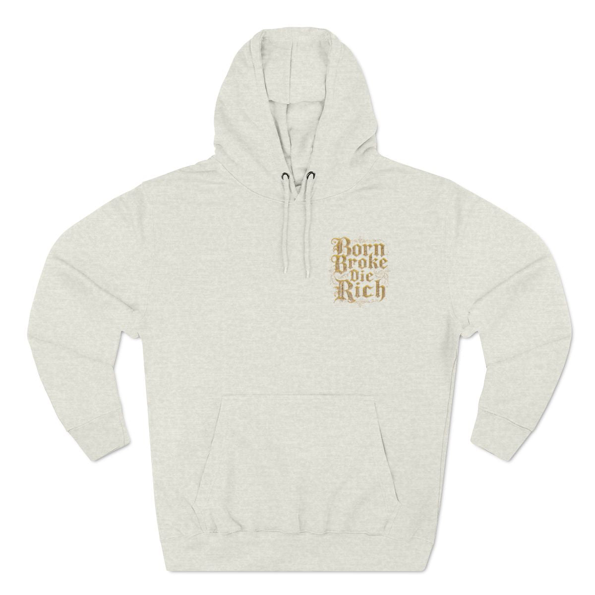 Color: Oatmeal Heather | royal-gothic-typography-hoodie