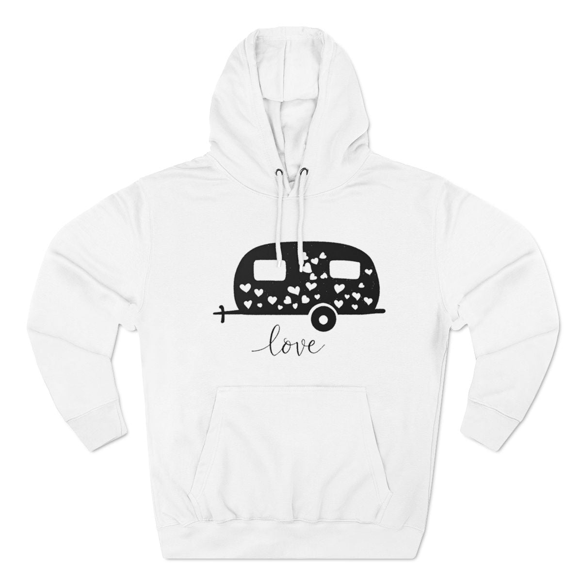 Color: White | Silhouette Caravan Minimalist Hoodie