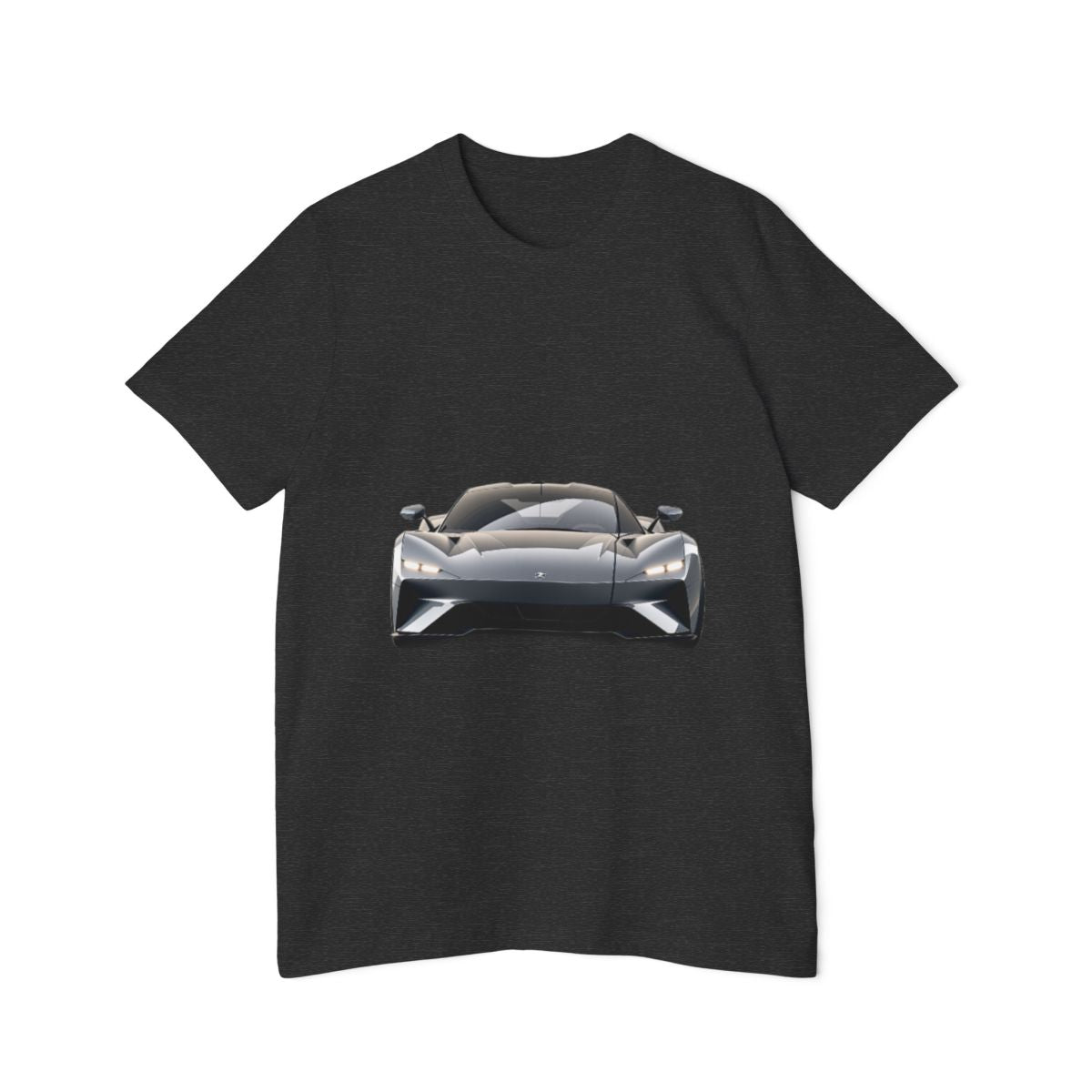 Color: Dark Grey Heather | Size: XS | Product: Sleek Car Graphic T-Shirt | Category: Unisex