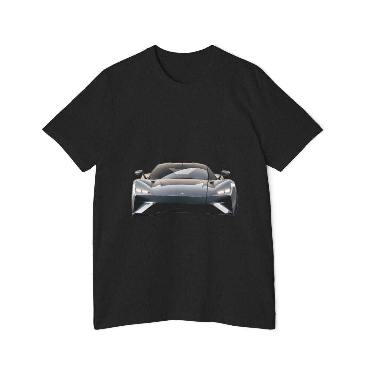 Color: Solid Black Blend | Size: XS | Product: Sleek Car Graphic T-Shirt | Category: Unisex