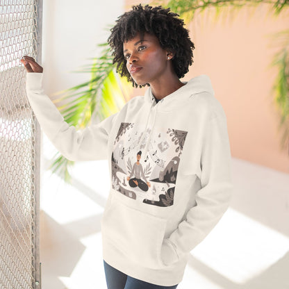 Color: Sandshell | Size: S | Product: Spiritual Harmony and Music Hoodie | Category: Unisex
