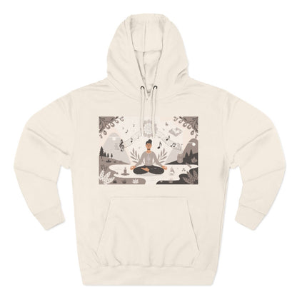 Color: Sandshell | Size: S | Product: Spiritual Harmony and Music Hoodie | Category: Unisex