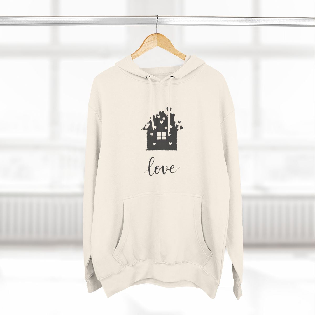 Color: Sandshell | TinyHouse Love Minimalist Hoodie