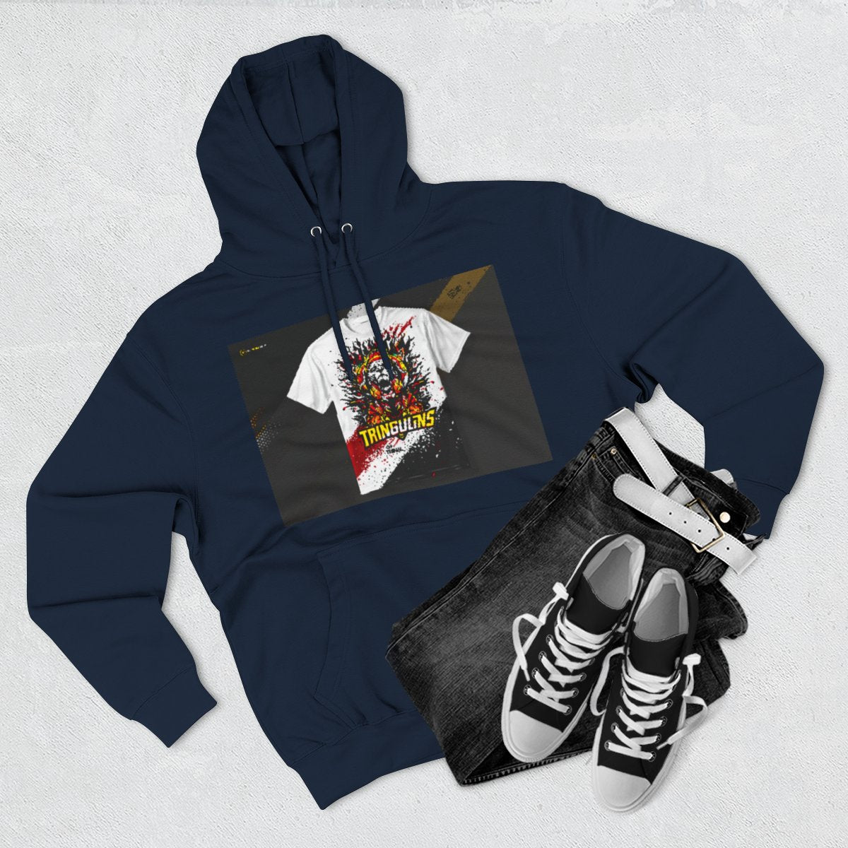 Color: Navy | Size: S | Product: Trinidad Basketball Essence Hoodie | Category: Unisex
