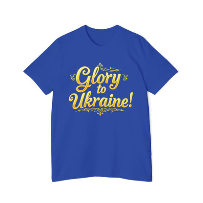 Color: True Royal | Size: XS | Product: Ukrainian Flag Patriotic T-Shirt | Category: Unisex