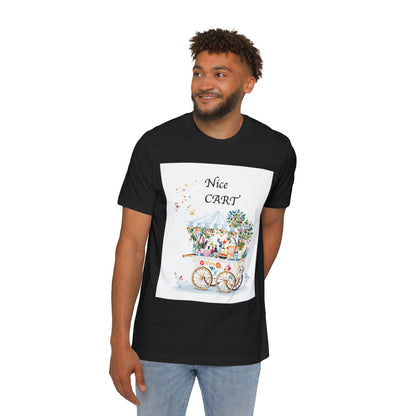 Color: Solid Black Blend | Size: XS | Product: Vintage Cart Artistic T-Shirt | Category: Unisex