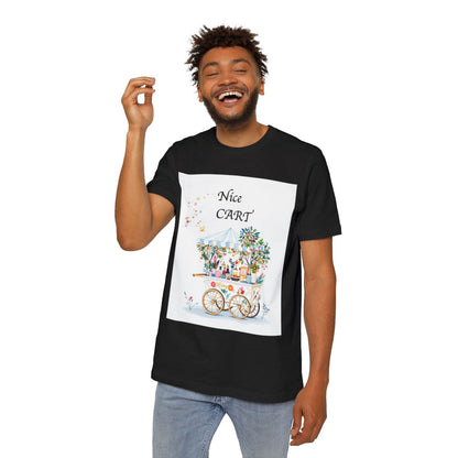 Color: Solid Black Blend | Size: XS | Product: Vintage Cart Artistic T-Shirt | Category: Unisex