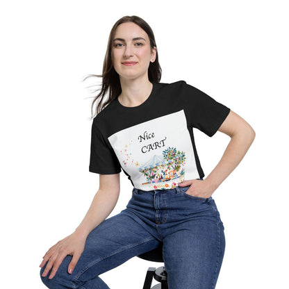 Color: Solid Black Blend | Size: XS | Product: Vintage Cart Artistic T-Shirt | Category: Unisex