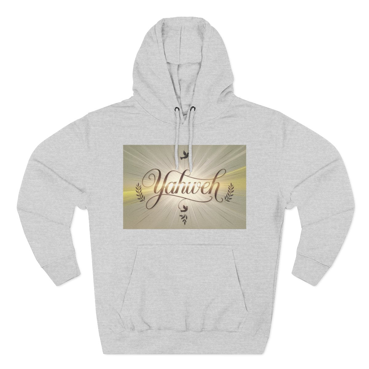 Color: Heather Grey | Size: S | Product: Yahweh Spiritual Style Hoodie | Category: Unisex