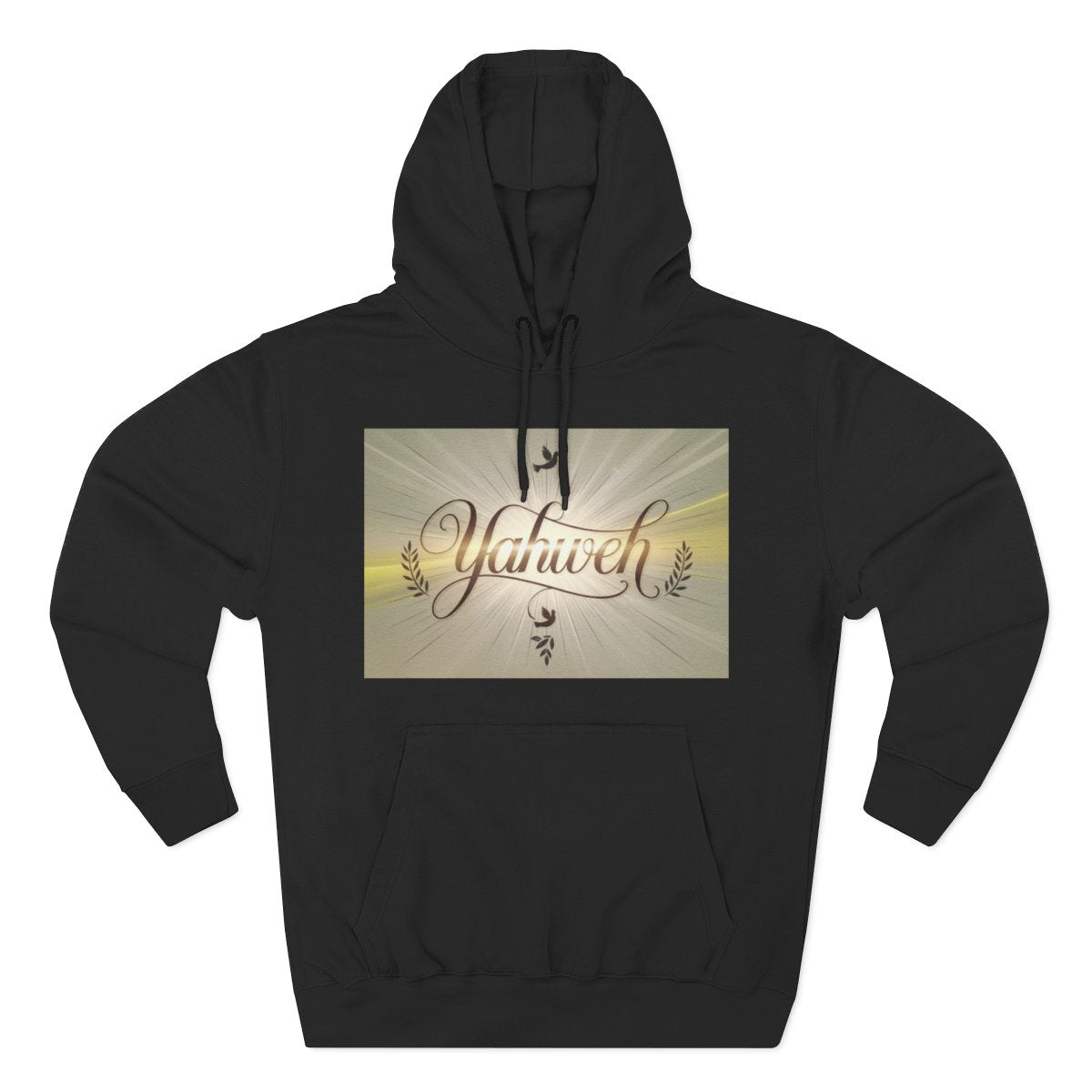 Color: Black | Size: S | Product: Yahweh Spiritual Style Hoodie | Category: Unisex